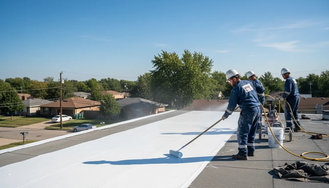 Commercial roof coating in Burnside, PA near me